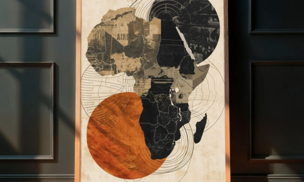 Abstract Africa Map