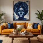 afrohemian rental living room
