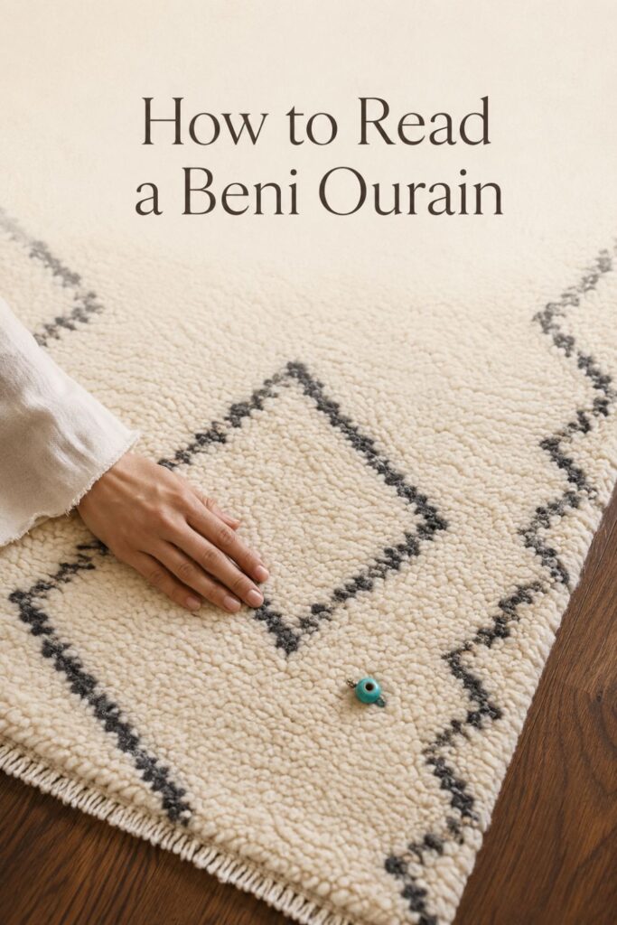 How to Read the Diamonds on a Beni Ourain Rug