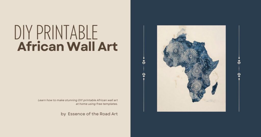 DIY printable African wall art