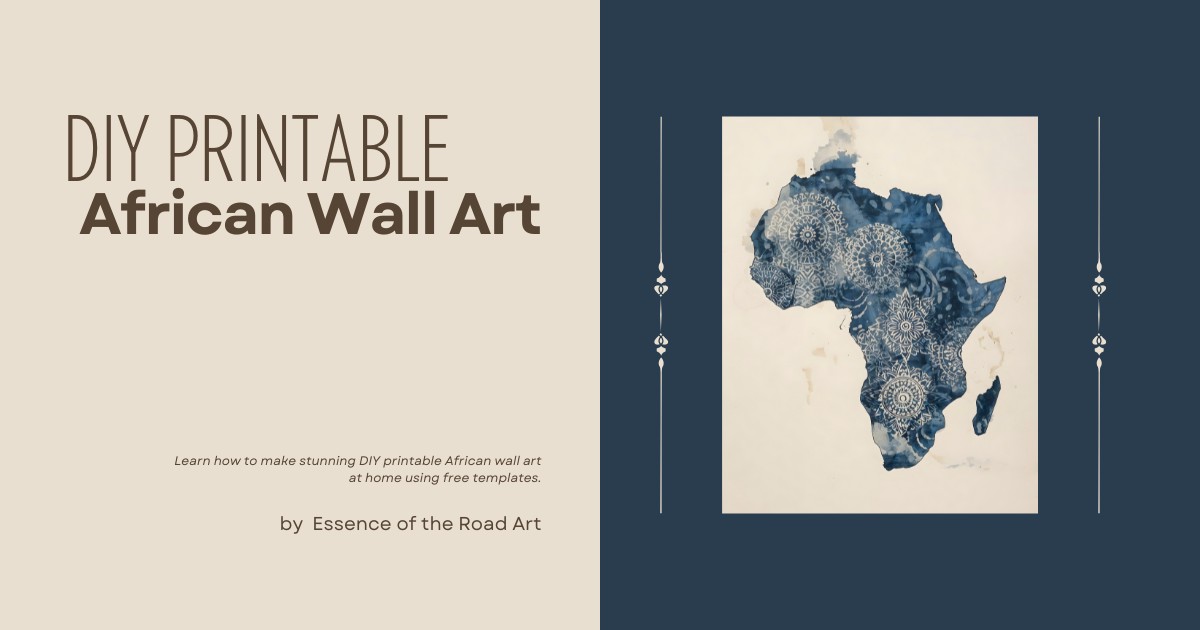 DIY printable African wall art