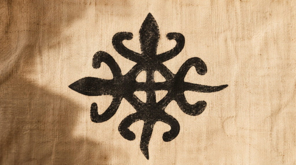 he Ghanaian Adinkra symbol Funtunfunefu Denkyemfunefu, the Siamese crocodiles symbol associated with unity, democracy, shared destiny, and internal conflict.