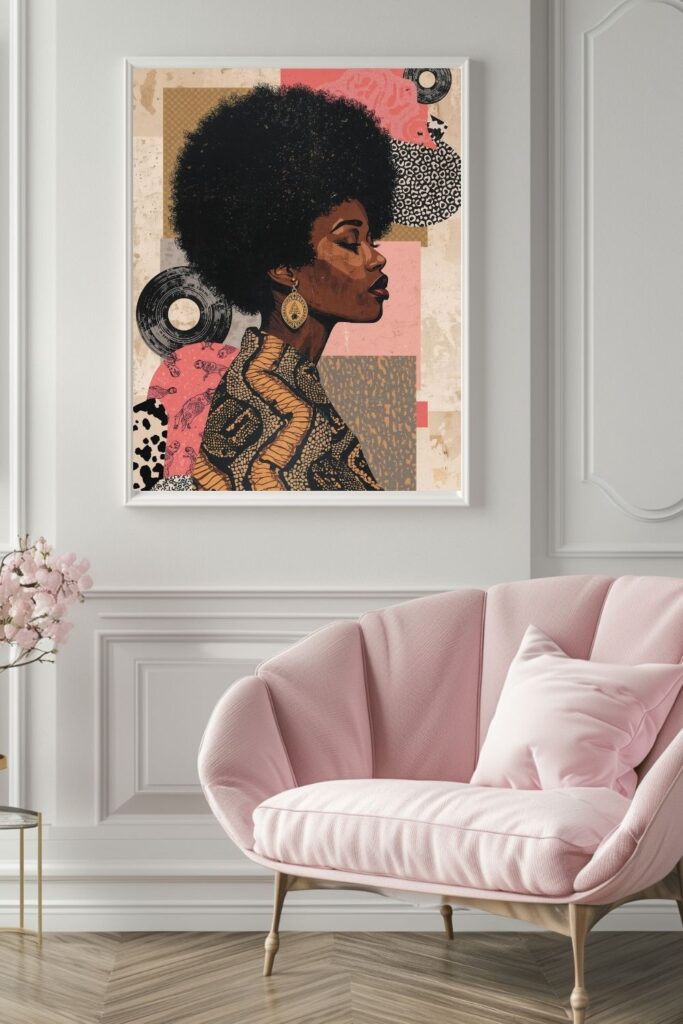 black woman wall art