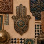 Moroccan symbols, Decorative wall with intricate designs