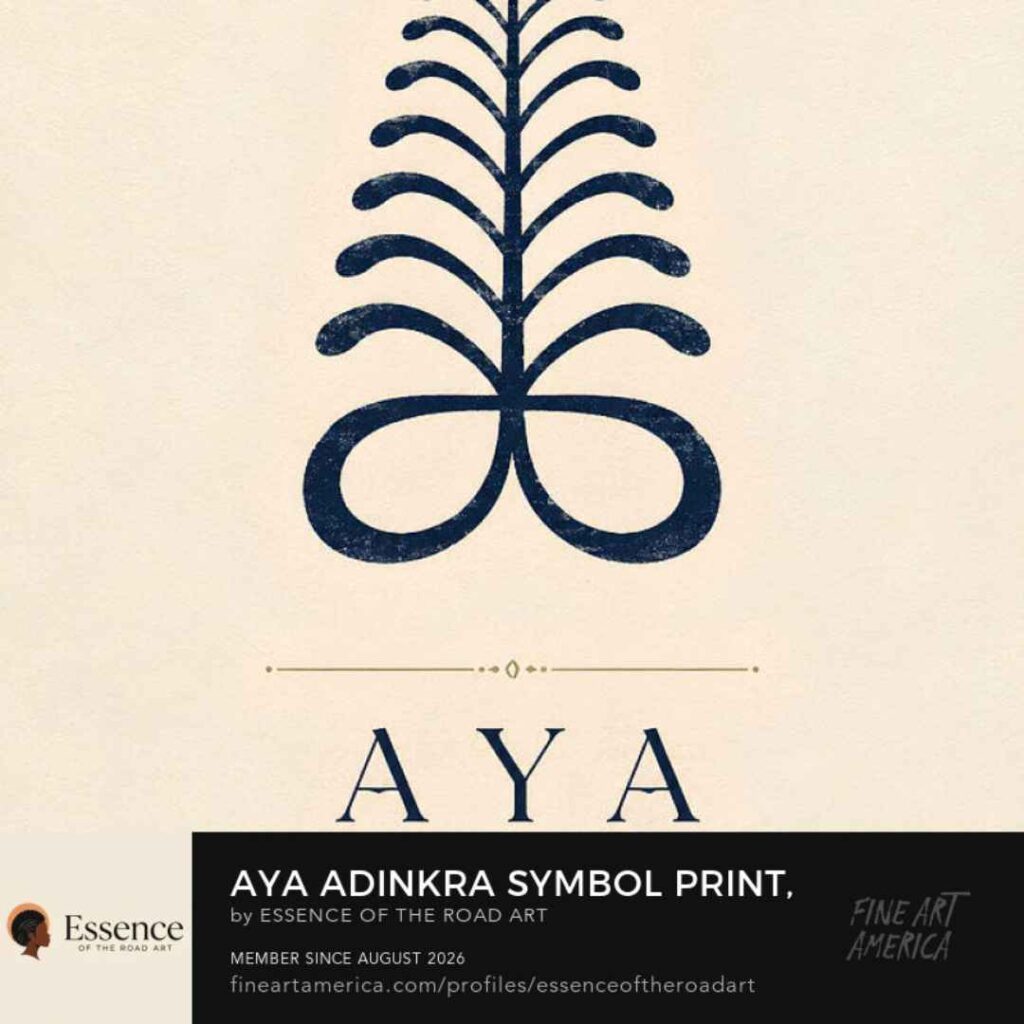 Aya adinkra symbol