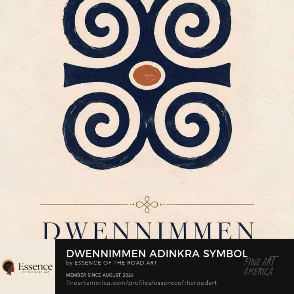 Dwennimmen adinkra symbol