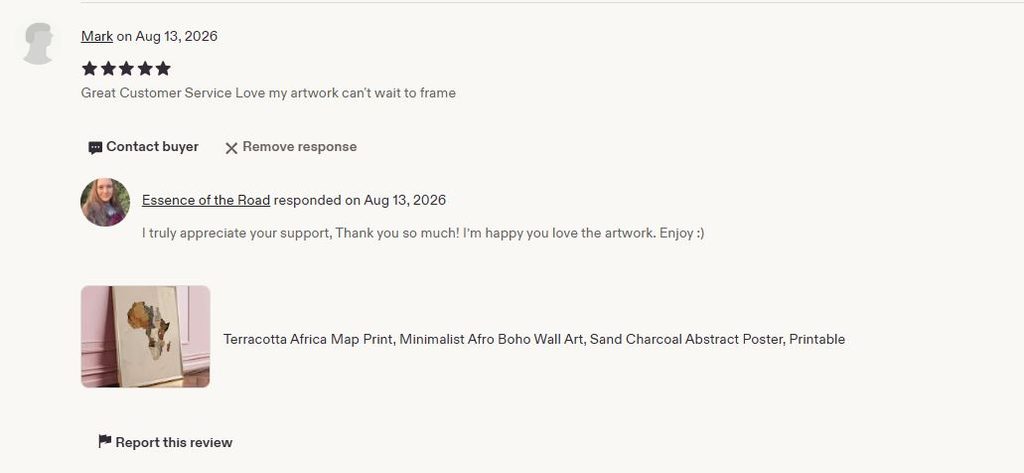 review for terracotta Africa map wall art