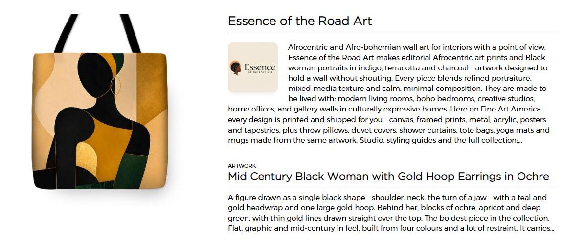 black woman design tote bag